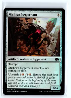 FOIL Mishra's Juggernaut The Brothers' War - MTG Magic the Gathering Card - Image 1
