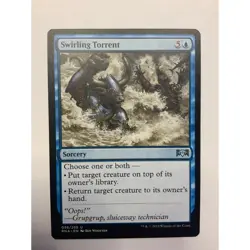 MTG Magic The Gathering Swirling Torrent Sorcery Card RNA-EN U 056/259 Blue - Image 1
