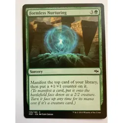 MTG Magic The Gathering Formless Nurturing Sorcery Card Green Fate Reforged - Image 1
