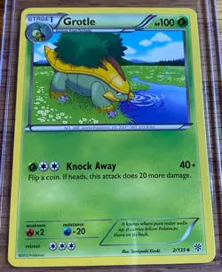 Grotle 2/135 - Pokemon Plasma Storm Uncommon Card LP - Image 1