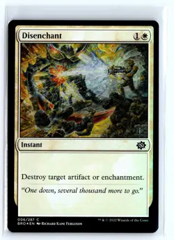 FOIL Disenchant The Brothers' War Common - MTG Magic the Gathering Card - Image 1