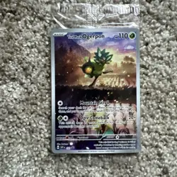 SEALED Teal Mask Ogerpon SVP123 Black Star Promo Card Pokemon TCG Mint - Image 1