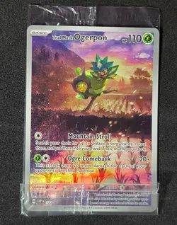 SEALED Teal Mask Ogerpon SVP123 Black Star Promo Card Pokemon TCG Mint - Image 1