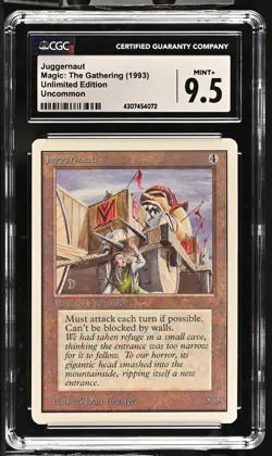 JUGGERNAUT Unlimited CGC 9.5 Vintage MTG [Nostalgium] - Image 1