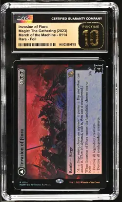 INVASION OF FIORA March of the Machine Foil CGC 10 Pristine MTG [Nostalgium] - Image 1