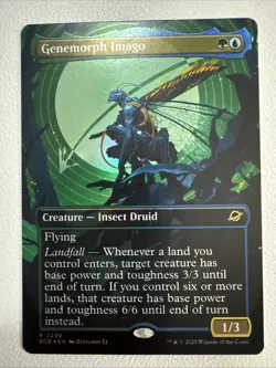 Genemorph Imago Borderless (NM Foil) EOE-0299 Rare MTG - Image 1