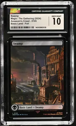 SWAMP Assassin's Creed Foil CGC 10 Gem Mint MTG [Nostalgium] - Image 1