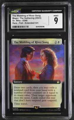 THE WEDDING OF RIVER SONG Doctor Who Foil Extended Art CGC 9 MTG [Nostalgium] - Image 1