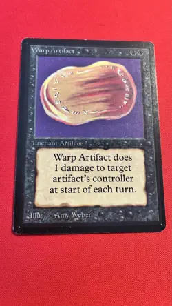Warp Artifact Beta Magic the Gathering MtG Near Mint NM - Image 1