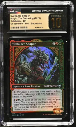 SVELLA, ICE SHAPER Kaldheim Showcase Foil CGC 10 Pristine MTG [Nostalgium] - Image 1