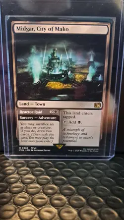 MTG Final Fantasy - Midgar, City Of Mako #286 (Rare Land - Town) - Image 1