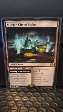 MTG Final Fantasy - Midgar, City Of Mako #286 (Rare Land - Town) - Image 2