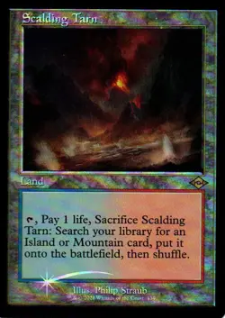 MTG: Modern Horizons 2: Foil Retro Frame Scalding Tarn: Lightly Played Condition - Image 1