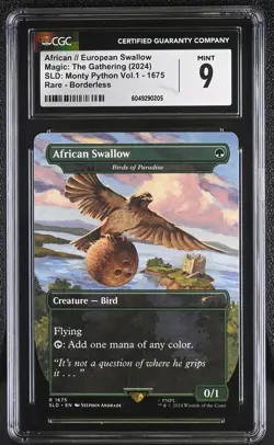BIRDS OF PARADISE Secret Lair African Swallow // European Swallow CGC 9 MTG - Image 1