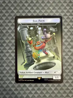 MTG Egg Pawn-Myr Token #2101 Rainbow Foil Secret Lair Drop Series (SLD) - Image 1