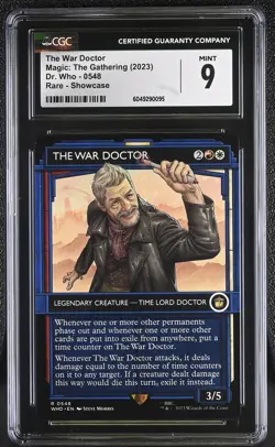 THE WAR DOCTOR Doctor Who Showcase Rare CGC 9 MTG [Nostalgium] - Image 1