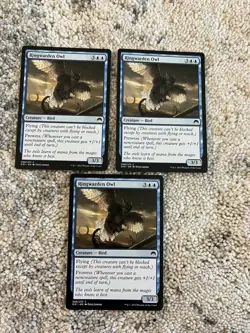 Mtg Ringwarden Owl Origins #68 Regular Common NM x3 - Image 1
