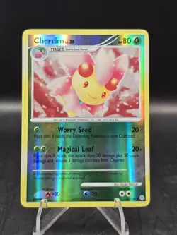 Pokemon TCG Cherrim 45/130 Diamond and Pearl Reverse Holo LP - Image 1