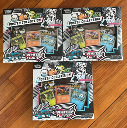 Pokemon TCG: Black Bolt & White Flare- Unova Poster Collection Box NEW/SEALED x3 - Image 1