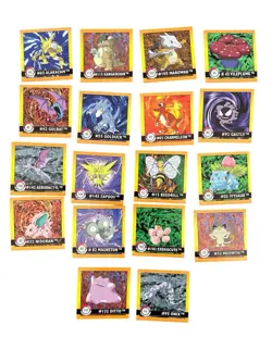 1999 Pokemon Gotta Catch Em All Stickers Pack Series 1 - 18x Stickers - Assorted - Image 1