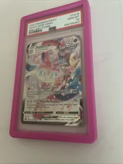 Pokemon Sylveon Vmax Brilliant Stars TG15/TG30 PSA 10 GEM Mint + Pink Guard - Image 2