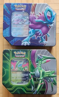 Pokemon Paradox Clash EX Tins Walking Wake & Iron Leaves *NEW SEALED SET OF 2* - Image 1