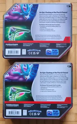 Pokemon Paradox Clash EX Tins Walking Wake & Iron Leaves *NEW SEALED SET OF 2* - Image 2