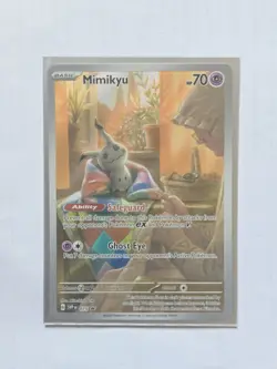 Pokemon TCG Mimikyu 075 Black Star Promo Paldean Fates ETB. - Image 1