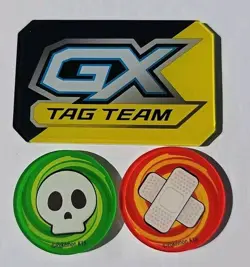 Pokemon TCG Official Acrylic Coin Markers GX Tag Team Damage Burn Poison Counter - Image 1