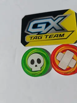 Pokemon TCG Official Acrylic Coin Markers GX Tag Team Damage Burn Poison Counter - Image 4