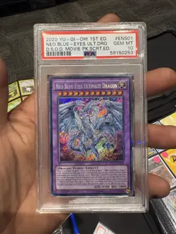 Yugioh Neo Blue-eyes Ultimate Dragon Secret Rare PSA 10 Gem Mint Mvp1 - Image 1