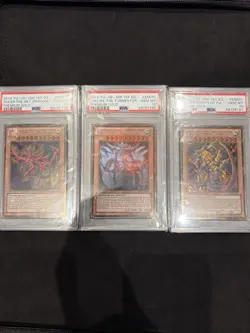 Yugioh Obelisk, Slifer, Ra Premium Gold 1st Edition PSA 10 SET 1/1 On eBay - Image 1