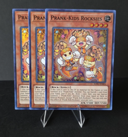 Yugioh! Prank-Kids Rocksies SOFU-ENSE4 Super Rare Limited Edition x3 Playset NM - Image 1