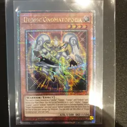 Yugioh Utopic Onomatopoeia RA04-EN028 Quarter Century Rare 1st Edition - Image 1