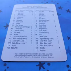 Sailor Moon CCG Checklist Card Premiere Starter Deck Configuration Vintage 2000 - Image 3