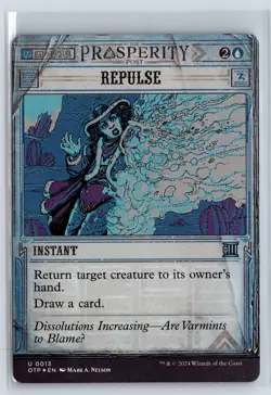 FOIL Repulse Breaking News Uncommon - MTG Magic the Gathering Card - Image 1