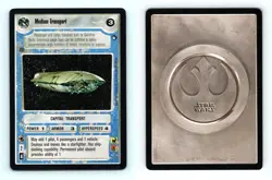 Medium Transport Star Wars Hoth Limited 1996 LS Uncommon CCG Card - Image 1