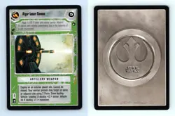 Atgar Laser Cannon Star Wars Hoth Limited 1996 LS Uncommon CCG Card - Image 1