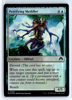 FOIL Petrifying Meddler Modern Horizons 3 - MTG Magic the Gathering Card - Image 1