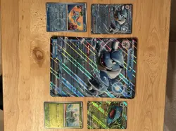 Blastoise EX JUMBO Card Blooming Waters Pokemon 151 set + 4 Promo Cards NM - Image 1
