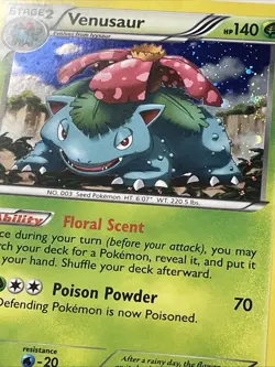 Pokemon Card Venusaur Dark Explorers Cosmo Holo Rare 3/108 NM/M - Image 4