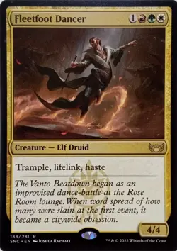 188/281 FLEETFOOT DANCER RARE STREETS OF NEW CAPENNA MTG CARD - Image 1