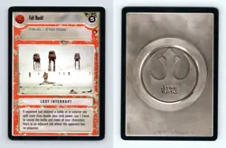 Fall Back Star Wars Hoth Limited 1996 LS Common CCG Card - Image 1
