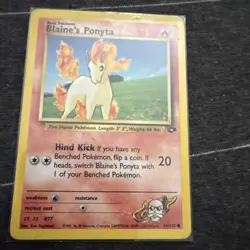Pokemon TCG Blaine's Ponyta Gym Challenge 64 Unlimited Common Card - Image 1