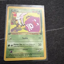 Koffing 1st Edition Pokemon Card Team Rocket 58/82 Near Mint NM 1X - Image 1