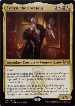 184/281 EVELYN, THE COVETOUS RARE STREETS OF NEW CAPENNA MTG CARD - Image 1