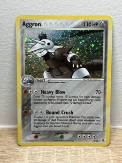 Aggron 2/92 EX Legend Maker Set Holo Rare 2006 Pokemon Card TCG MP Corner - Image 1
