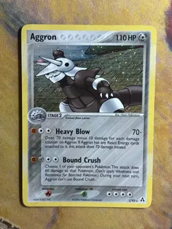 Aggron 2/92 EX Legend Maker Set Holo Rare 2006 Pokemon Card TCG MP Corner - Image 2