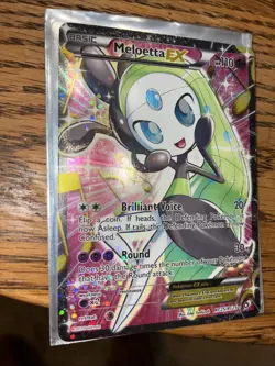 Meloetta EX RC25/RC25 Legendary Treasures Full Art Ultra Rare Pokemon Card LP - Image 1