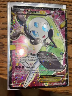 Meloetta EX RC25/RC25 Legendary Treasures Full Art Ultra Rare Pokemon Card LP - Image 2
